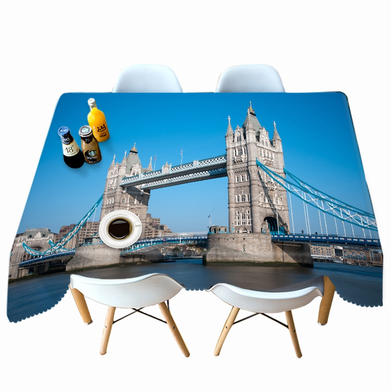 

Bright Night Scene of City - 3D Tablecloth, 140*210cm, 501 Original