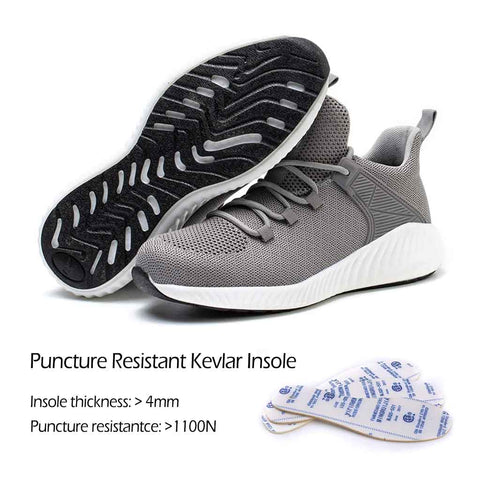 Kevlar pucture resistant midsole for work shoes