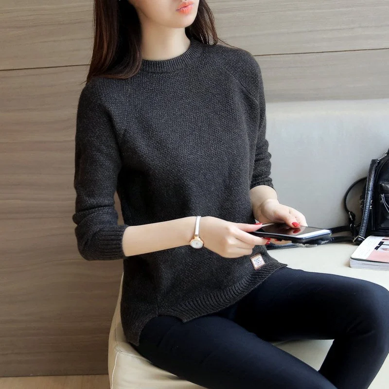 Fitaylor Women Sweaters And Pullovers Spring Autumn Long Sleeve Pull Femme Solid Pullover Female Casual Knitted Sweater