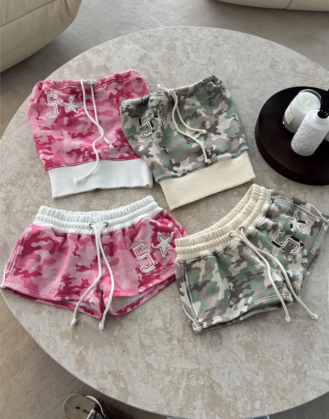 SIGN UP - Pink Camo Shorts