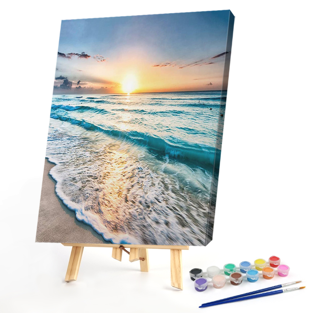 

40*50CM - Paint By Numbers - Seaside, 501 Original