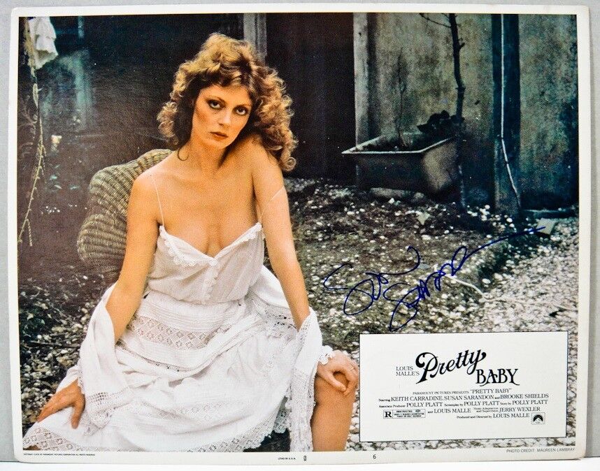 PRETTY BABY In-person Signed Lobby Card by SUSAN SARANDON - Oversized