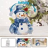 Snowman DIY Acrylic Shaking Head 5D DIY Diamond Art Tabletop Ornament Home Decor