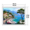 (Counted/Stamped) 14CT/11CT Seaside Town - Cross Stitch 50*40cm/19.69*15.75in