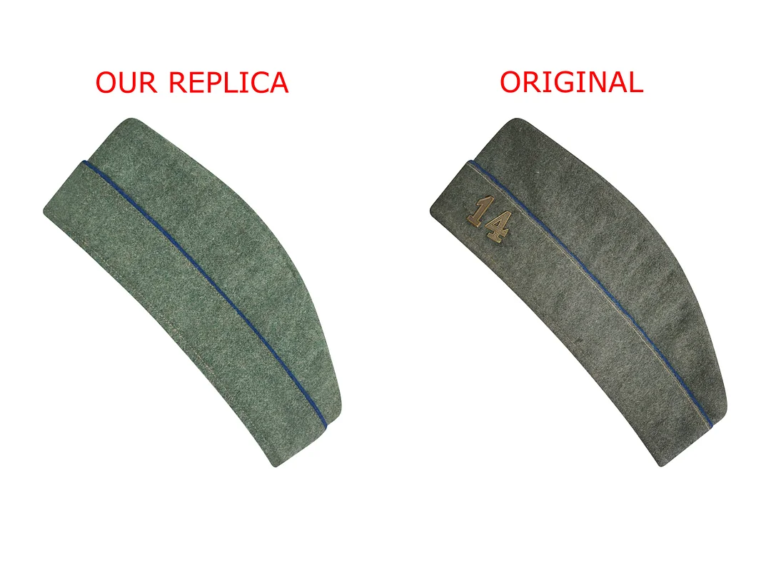   Dutch M1912 Field Grey Wool Overseas Cap German-Uniform