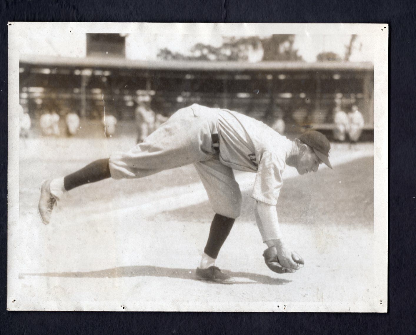 Chick Fewster c 1924 Type 1 Pacific & Atlantic Press Photo Poster painting Cleveland Indians