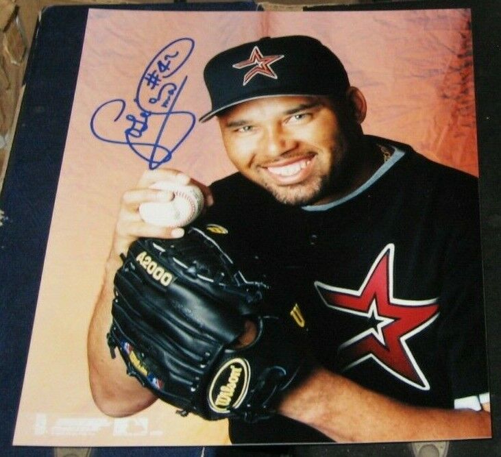 Jose Lima Houston Astros SIGNED AUTOGRAPHED Photo Poster painting File 8x10 COA Baseball MLB