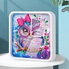 Big-Eyed Owl Special Shape 5D Diamond Painting Clock Art Craft With Frame Kit