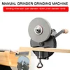 6&rdquo; Wheel Manual Grinder Grinding Machine Fine Sand Hand-cranking Grinder