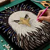 (30x30cm)DIY Eagle Pearl Painting Kit With Inner Frame Home Decor