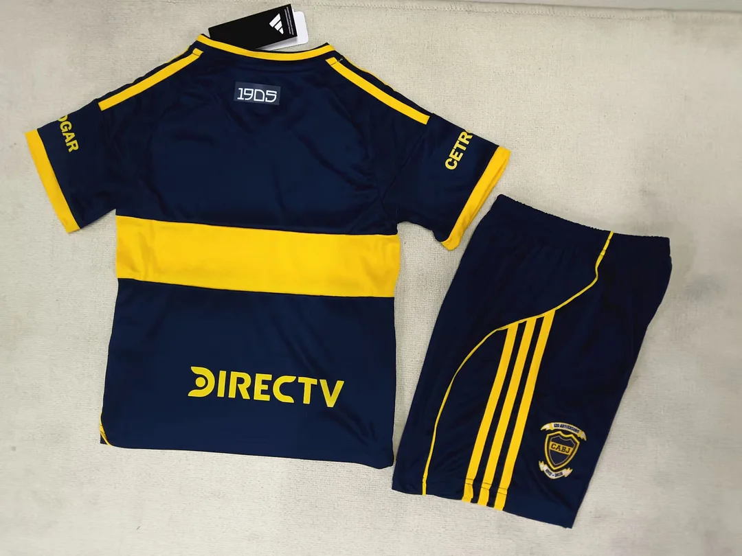 25/26 Boca Juniors Home Kids Kit  Football Jersey Thai Quality