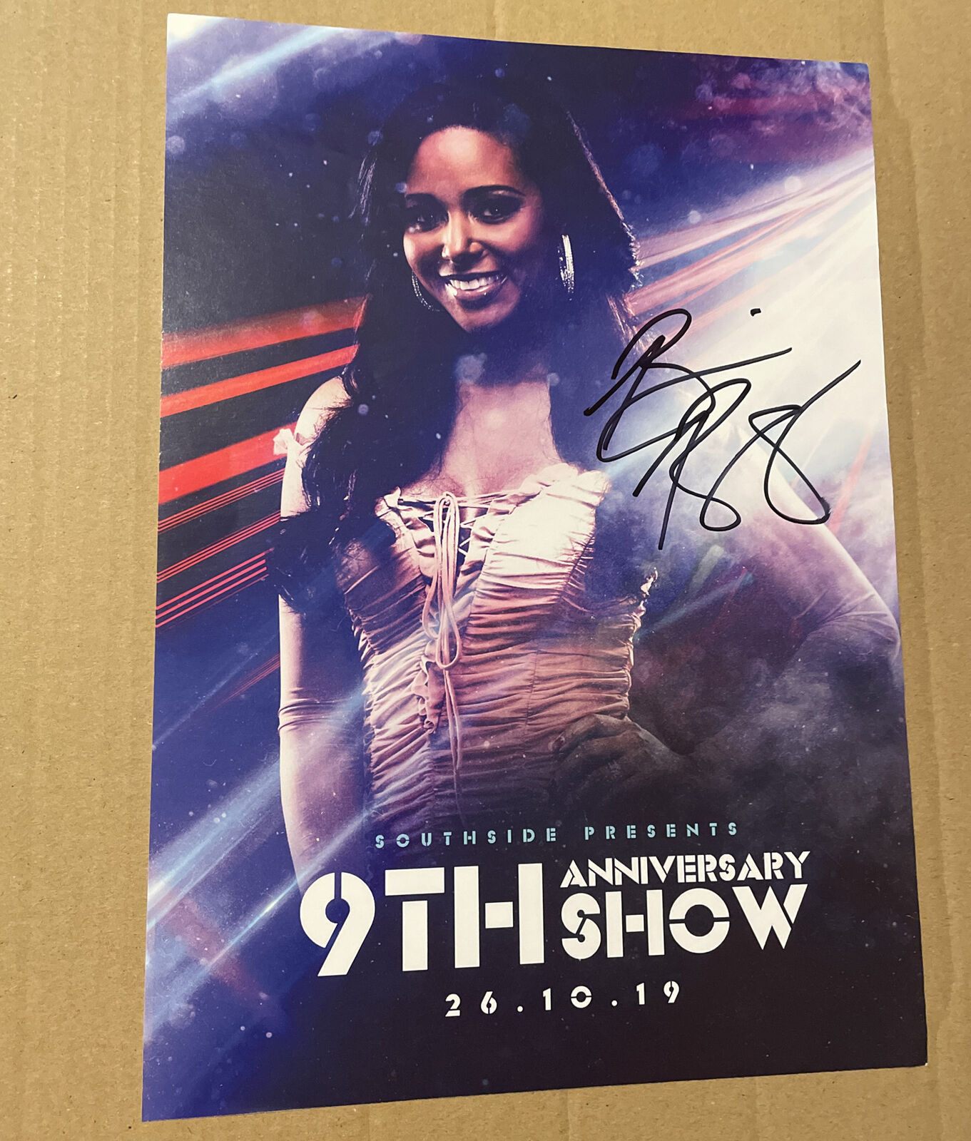 Brandi Rhodes Hand Signed A4 Photo Poster painting Autograph Wrestling WWE ECW TNA ROH GCW WCW