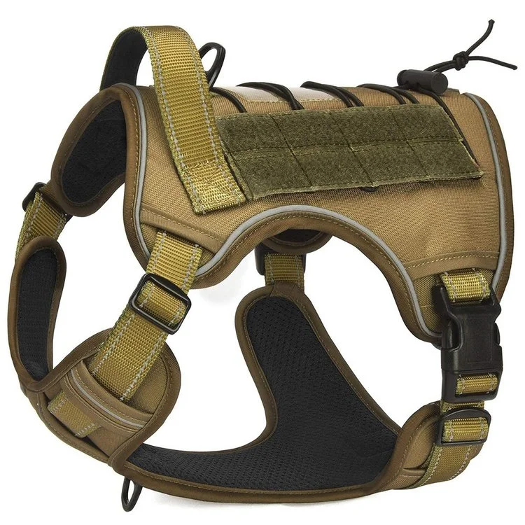 Military No Pull Tactical Dog Harness Vest