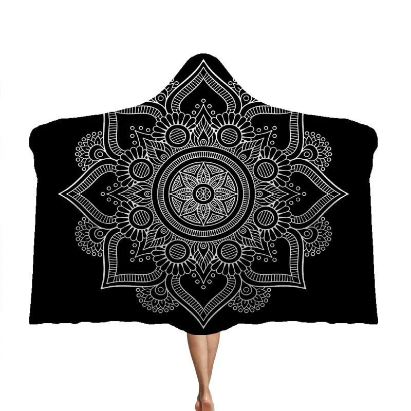 3D Printed Hooded Blanket Anime Soft Fluffy Blankets For Adults Sherpa Fleece Winter Throw Blanket Hoodie Blanket Travel Mantle