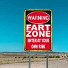 WARNING Fart Zone Enter At Your Own Risk - Metal Tin Signs(8*12Inch/12*16Inch)