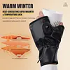 Rechargeable USB Fingerless Heated Gloves w/3 Heating Levels for Sports Skiing