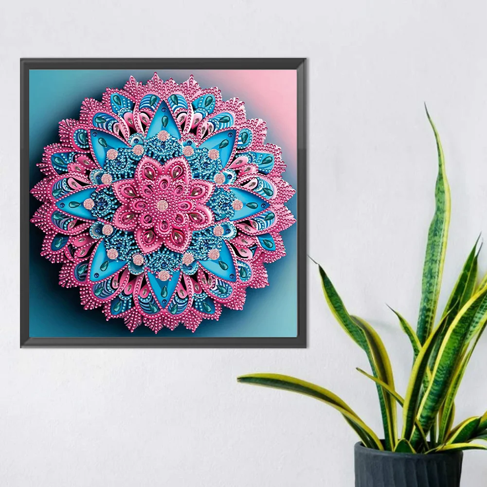 Diamond Painting - Partial Special Shaped Drill - Mandala(Canvas|30*30cm)