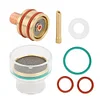 TIG Welding Torch Kit Glass Cup Collet Gas Lens 1.6mm/2.4mm Welding Nozzles
