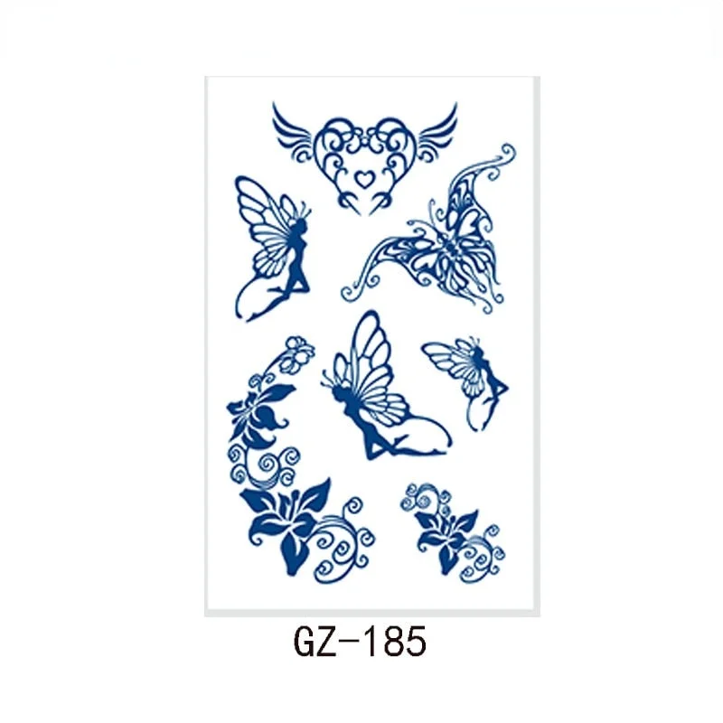 2021 new net celebrity herbal juice tattoo stickers semi-permanent waterproof sweat tattoo tattoo stickers