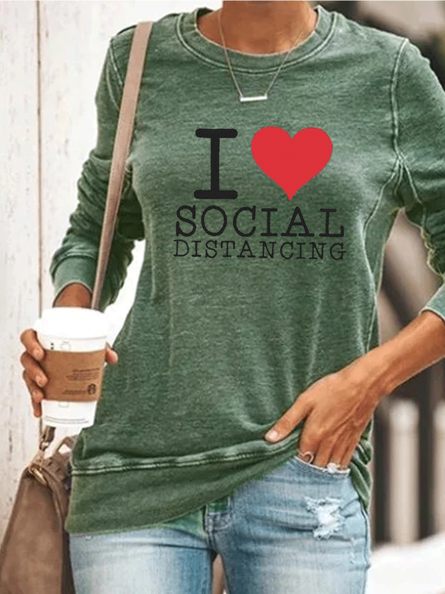 I Heart Social Distancing T-shirt