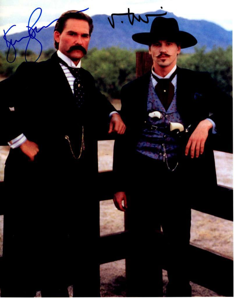 Val Kilmer Kurt Russell autographed 11x14 Photo Poster painting signed Picture Very Nice and COA