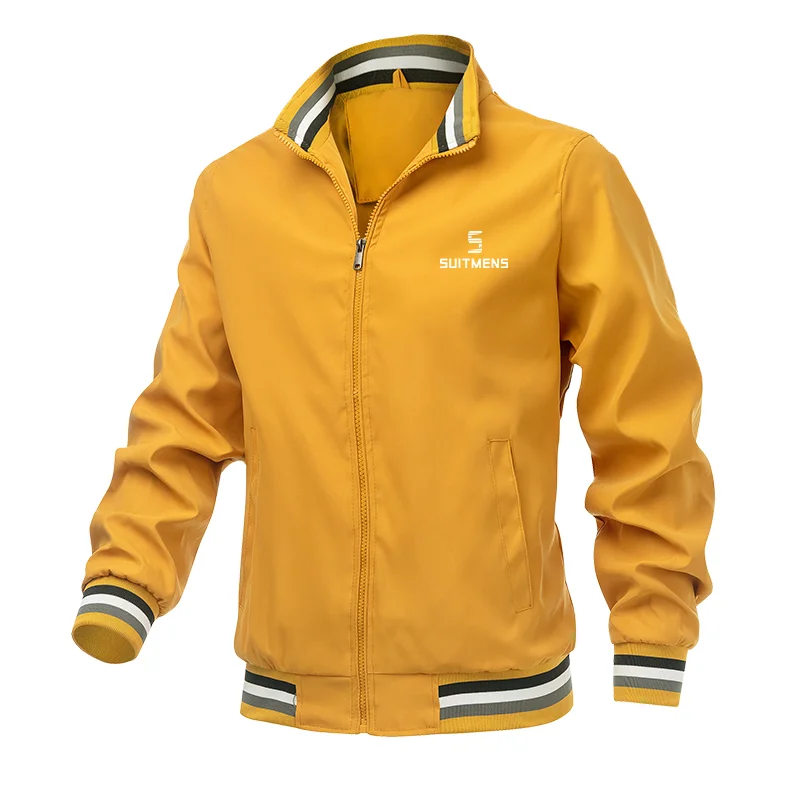 Suitmens Men's Yellow Lightweight Track Jacket 03