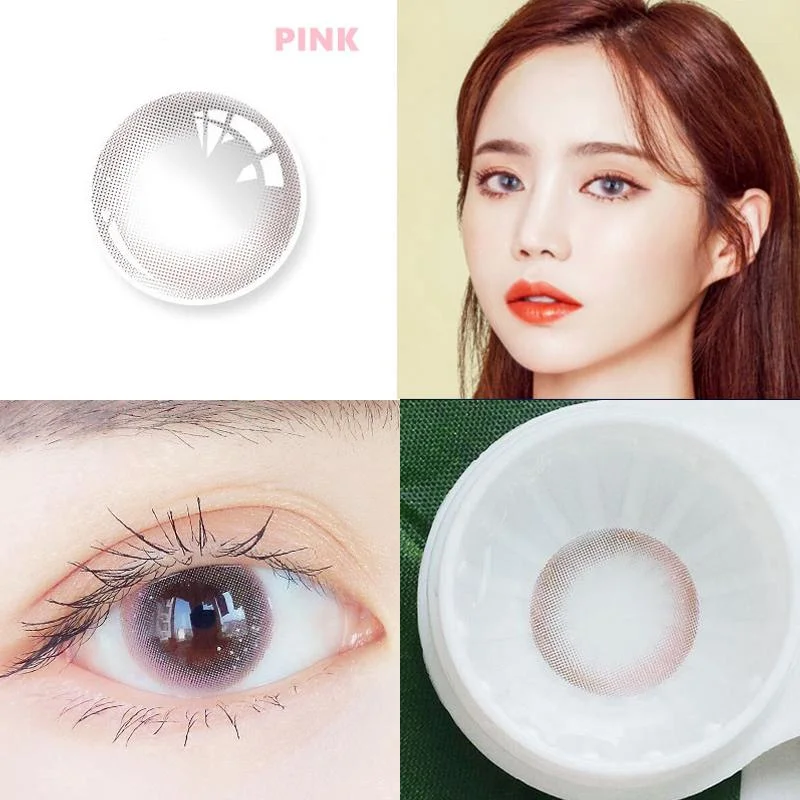 Pink (12 months) contact lenses