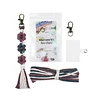 Daisy Flower Keychain Making Kits with Instruction Macrame Keychain Kit DIY Macrame Kits for Beginners Adults Handbags DIY Ornament Decor