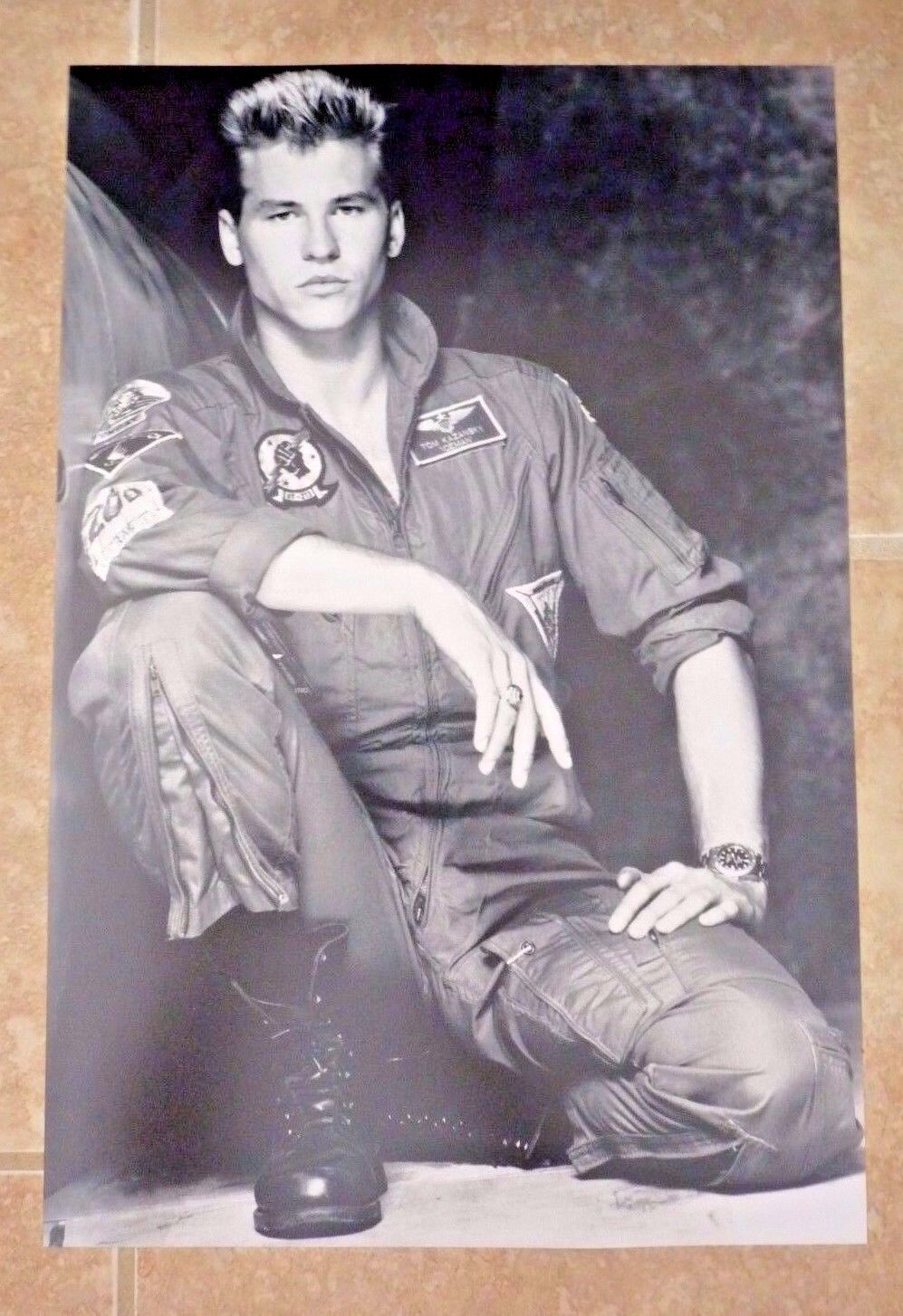 Val Kilmer TOP GUN Movie Color 12x18 Promo Photo Poster painting Picture B&W G1