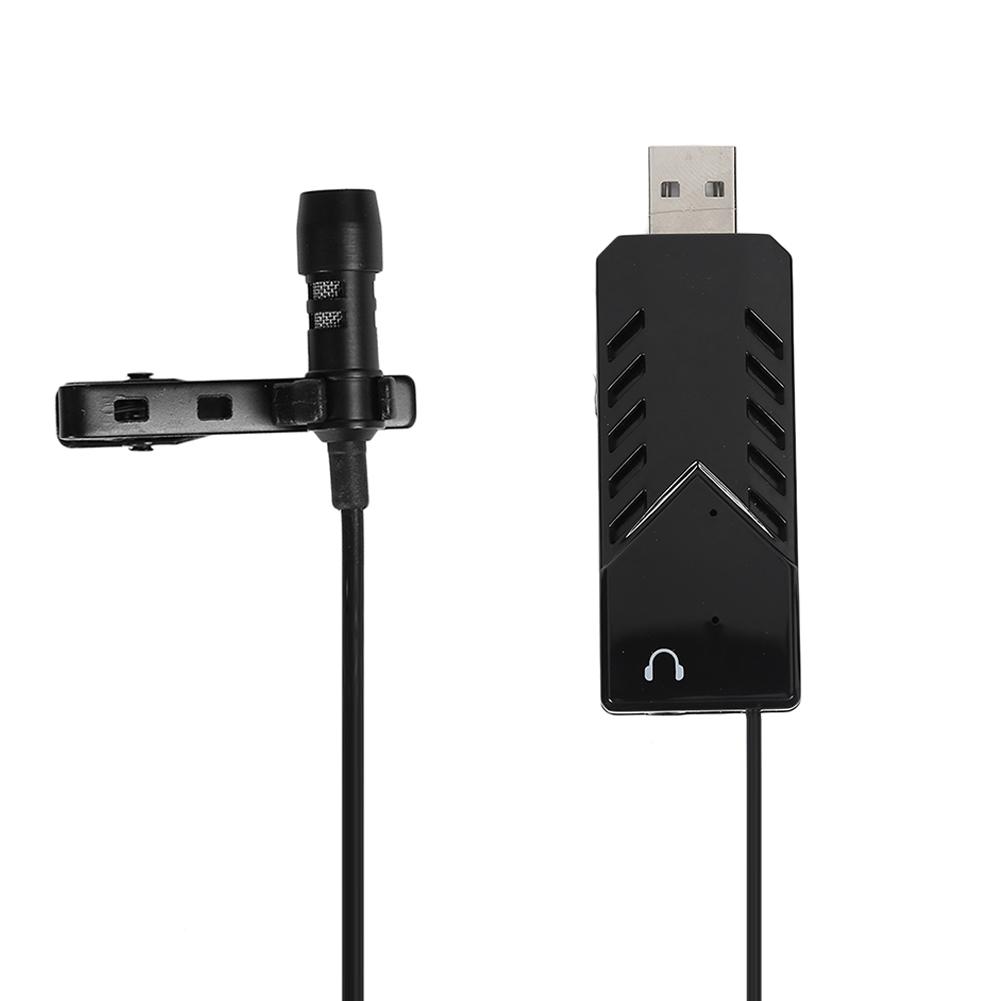 

Portable Lavalier Microphone 3.5mm Jack USB2.0 Mic for Interview recording, 501 Original