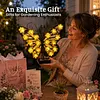 Solar Powered Outdoor Metal Butterfly Wall Lamps IP65 Waterproof Wall-Mounted Garden Butterfly Lights Auto On/Off Outdoor Fence Wall Art Decor Light for Patio Garden Fence Porch Decors