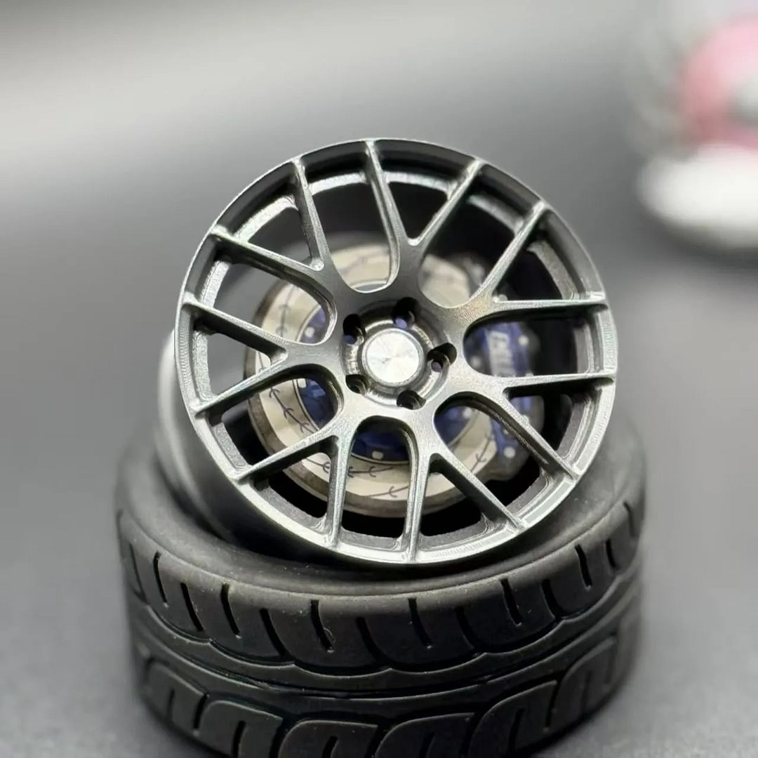 Car-mounted forged aluminum alloy wheel-shaped air freshener (car logo can be customized)