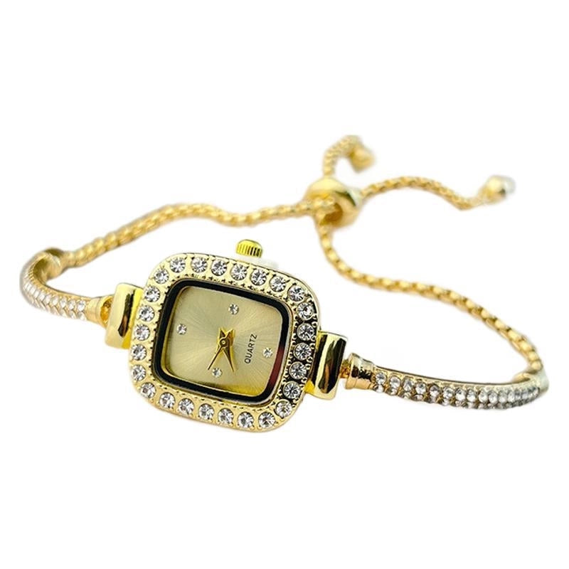 Elegant Lady Solid Color Jewelry Buckle Quartz Women’s Watches