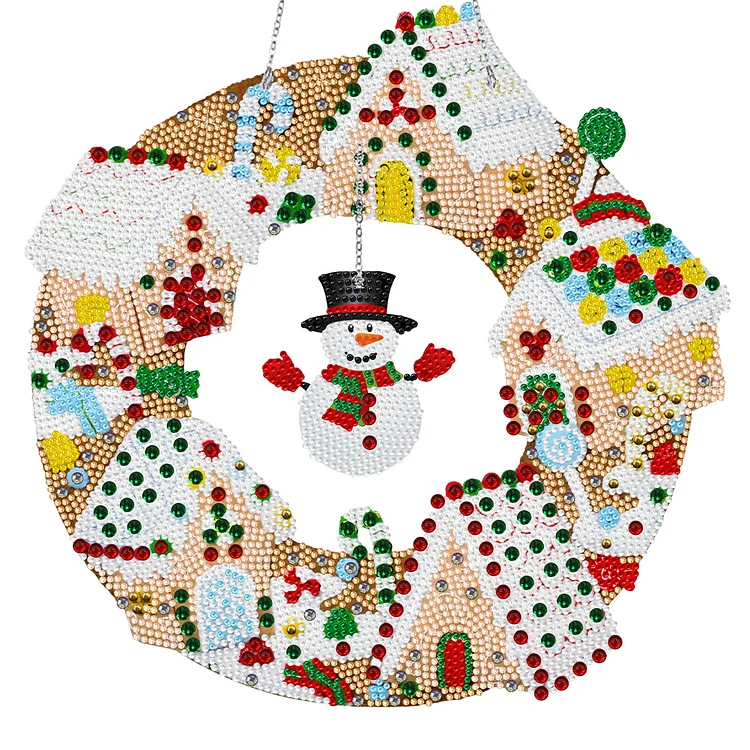 DIY Merry Christmas Diamond Art Painting, LED Lamp Special Shaped Crystal  Wreath Mosaic Kits for Home Wall Decor Gift Adults and Kids 