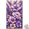 Purple Flower- Round/Square AB Drills Diamond Painting(45x75cm)