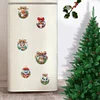 6Pcs Diamond Painting Acrylic Christmas Animals Fridge Stickers Magnets Decals for Home Decor
