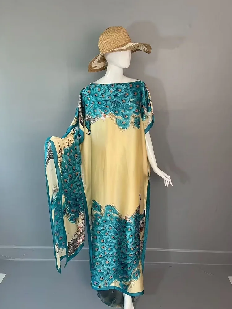 💥Summer Hot Sale💥Women's Floral & Butterfly & Peacock Print Cape Shawl & Scarf Set 