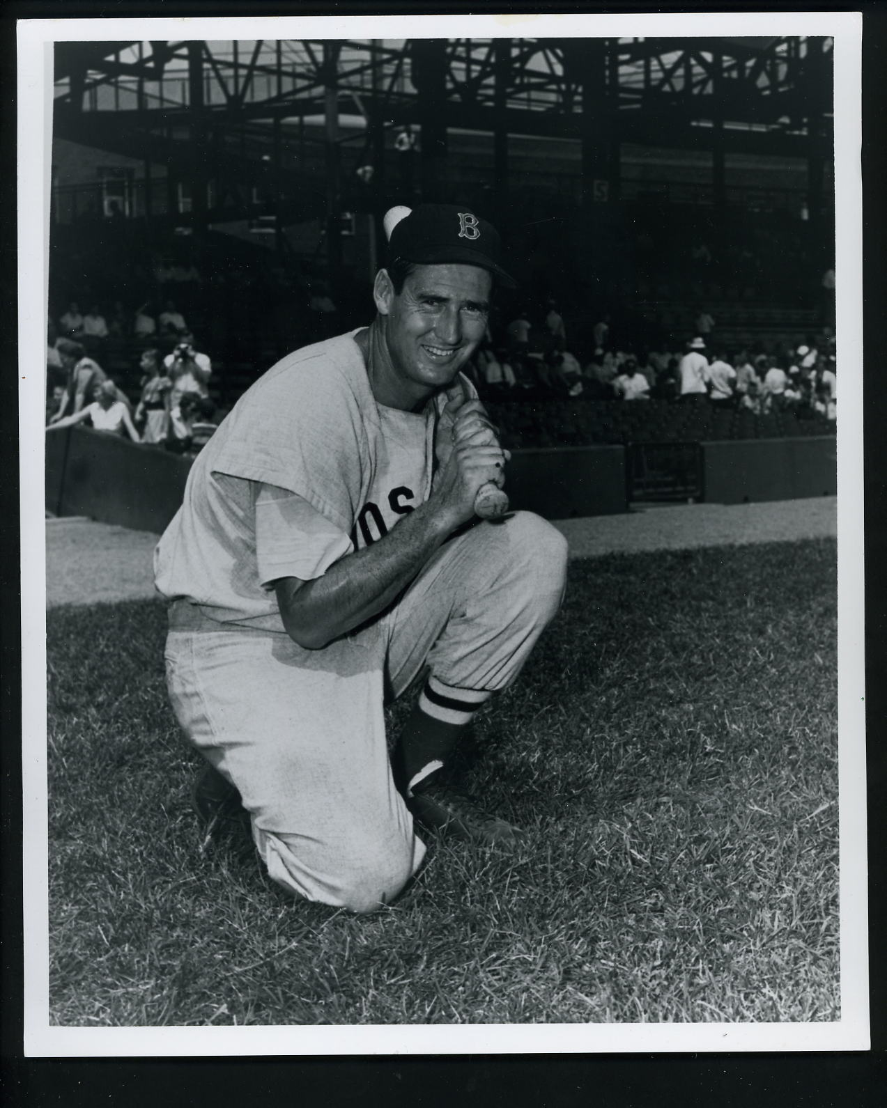 Ted Williams Press Photo Poster painting 50's Donald Wingfield The Sporting News Boston Red Sox