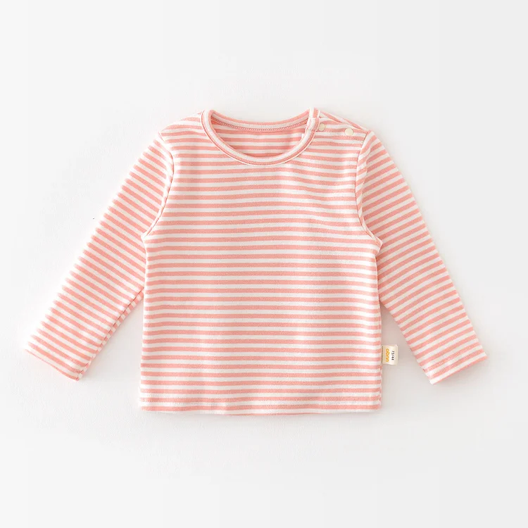 Baby Simple Multicolor Striped Casual T-shirt