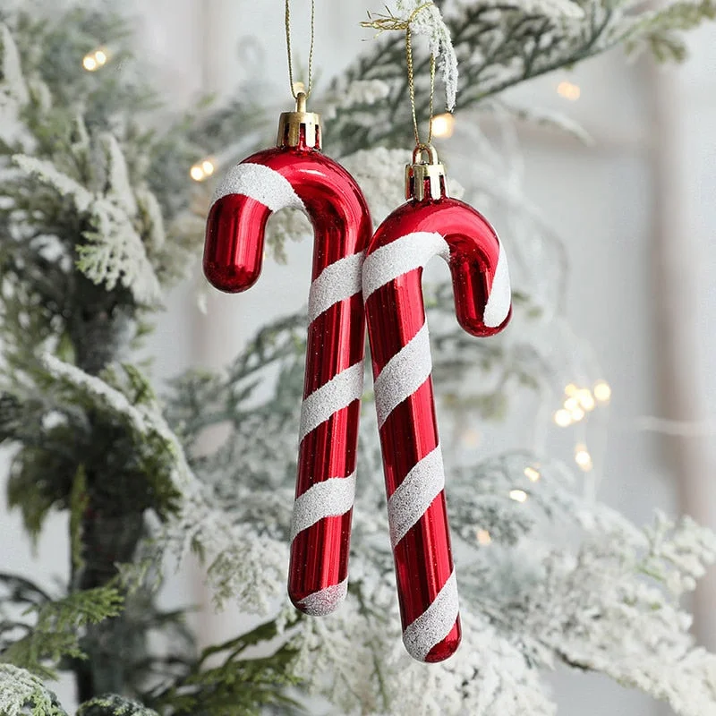 2pcs Christmas Tree Hanging Pendant Ornaments Merry Christmas Decorations For Home Happy New Year Kids Gift Xmas Navidad Noel