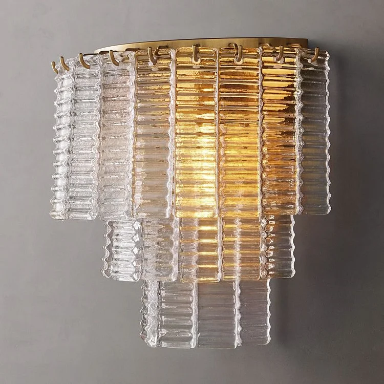 Sireni Clear Glass Wall Sconce