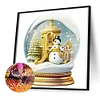>SALE<5D DIY Full Round Drill Diamond Painting Christmas Crystal Balls J Decor 50x50cm