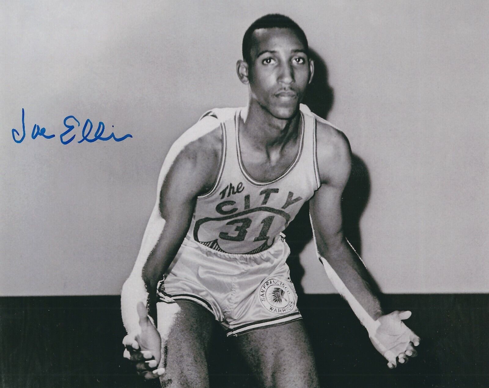 Signed 8x10 JOE ELLIS San Francisco Warriors Autographed Photo Poster painting - w/COA