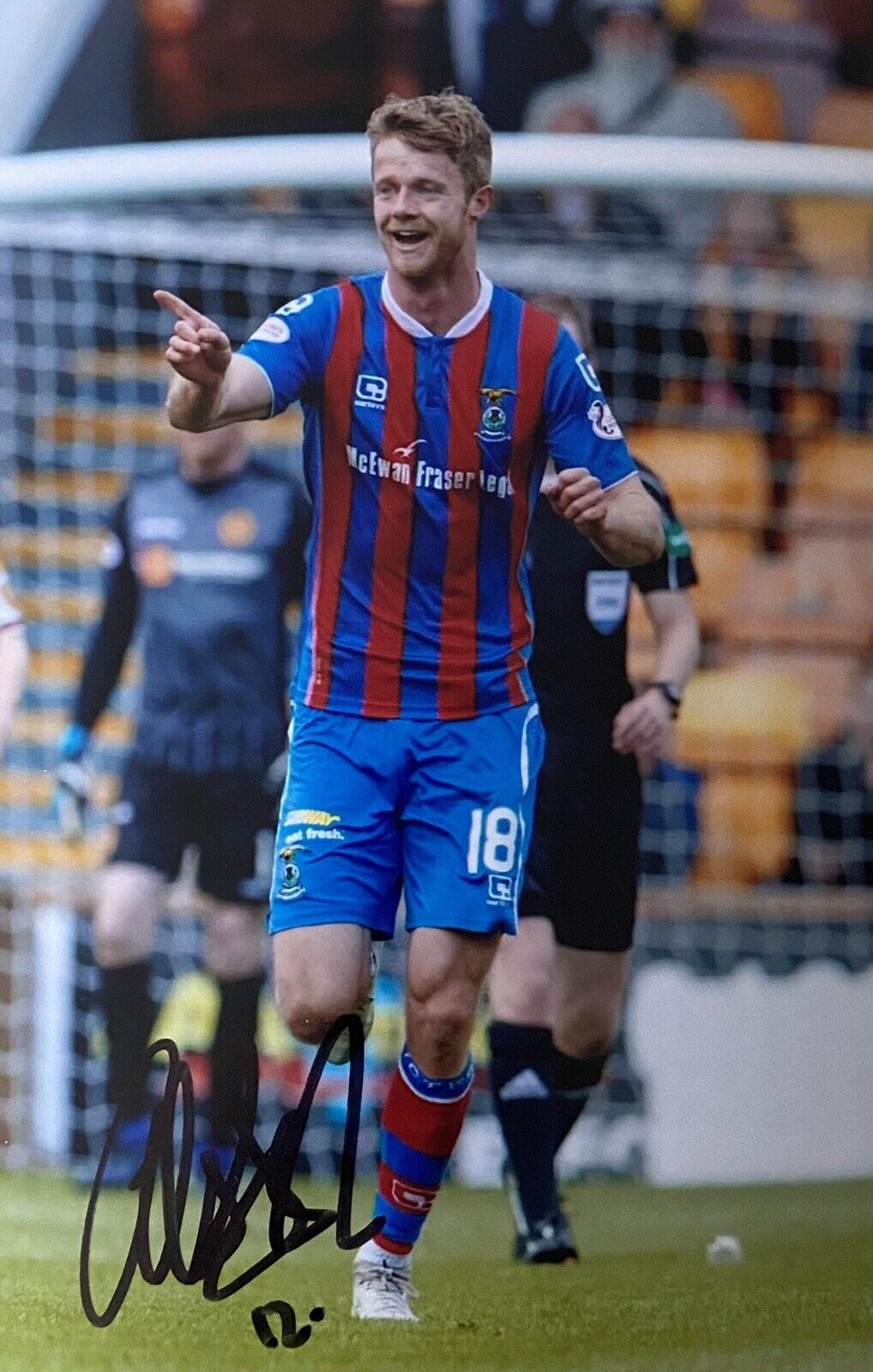 Alex Fisher Genuine Hand Signed Inverness Caledonian Thistle 6X4 Photo Poster painting