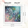 Butterfly Special Shaped DIY Partial Drill Diamond Painting Kit for Adults Beginners Home Decor Diamonds Paintings Gem Art 30x30cm