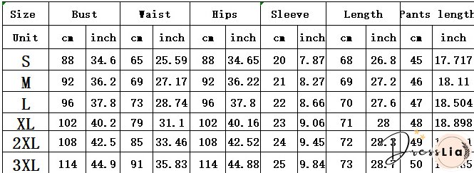 Women Printed Short Sleeve Top and Shorts Casual Sports Two-Piece Set