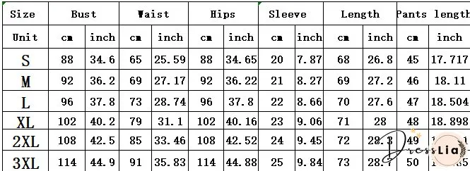 Women Printed Short Sleeve Top and Shorts Casual Sports Two-Piece Set