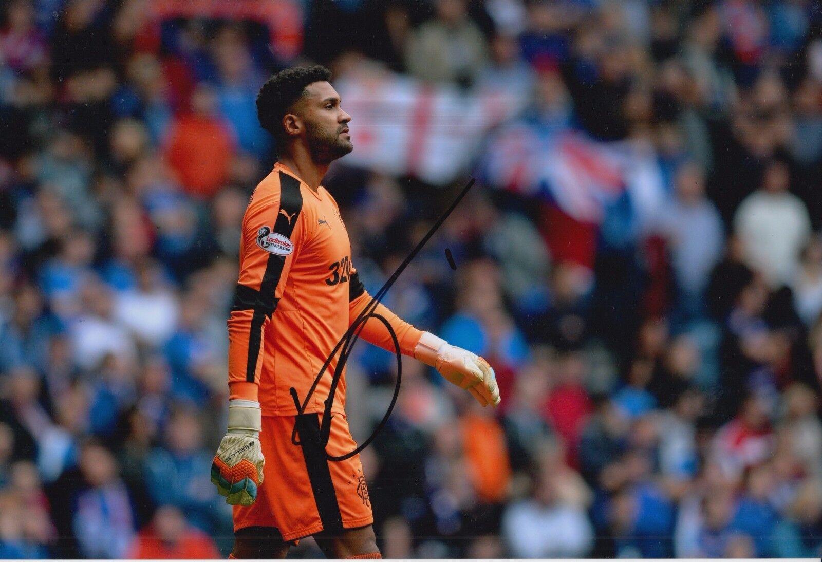 RANGERS HAND SIGNED WES FODERINGHAM 12X8 Photo Poster painting.