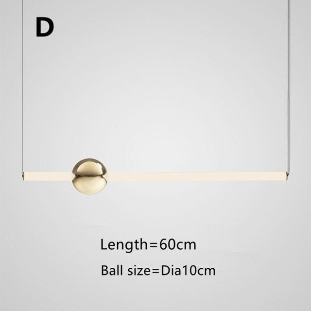 Modern Glass Metal Ball Pendant Lights Luminaria Cylinder Pipe Industrial Lamp Hanglamp Lustre Suspension