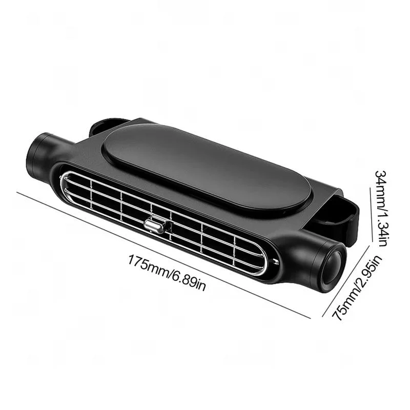 Car Seat Fan USB Plug-in Dual Turbo High Wind Power Car Interior Rear Pillow Car Fan
